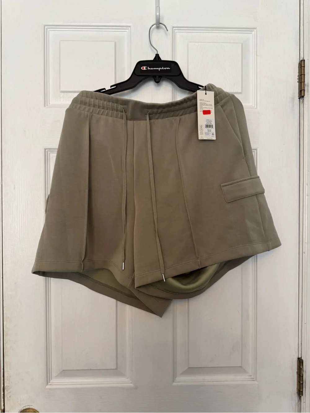 CALIA by Carrie Underwood Olive Taupe Athletic Drawstring Shorts